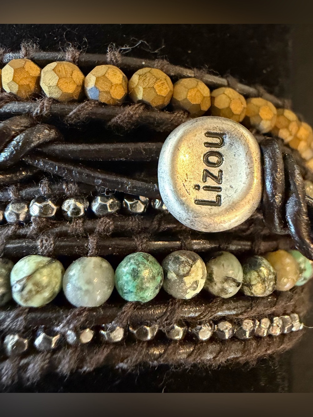 Lizou Turquoise Wrap Bracelet